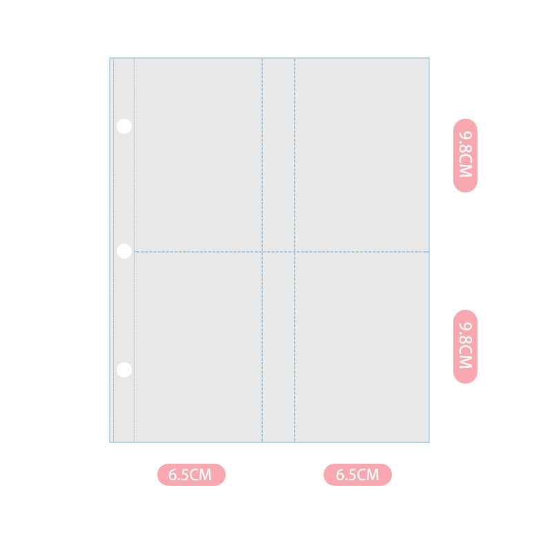 Glitter Photo & Postcard Album Binder Rainbow Shimmer Commemorative Storage Book