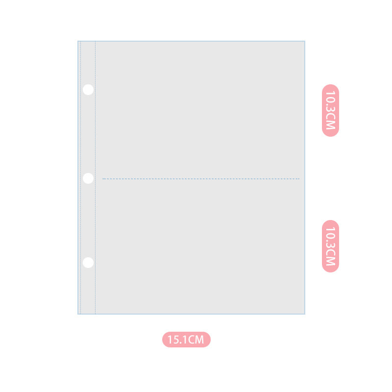 Glitter Photo & Postcard Album Binder Rainbow Shimmer Commemorative Storage Book