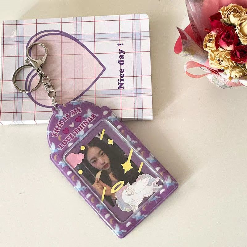 K-Pop Photocard Holder with Chain – Protective Idol Card Sleeves