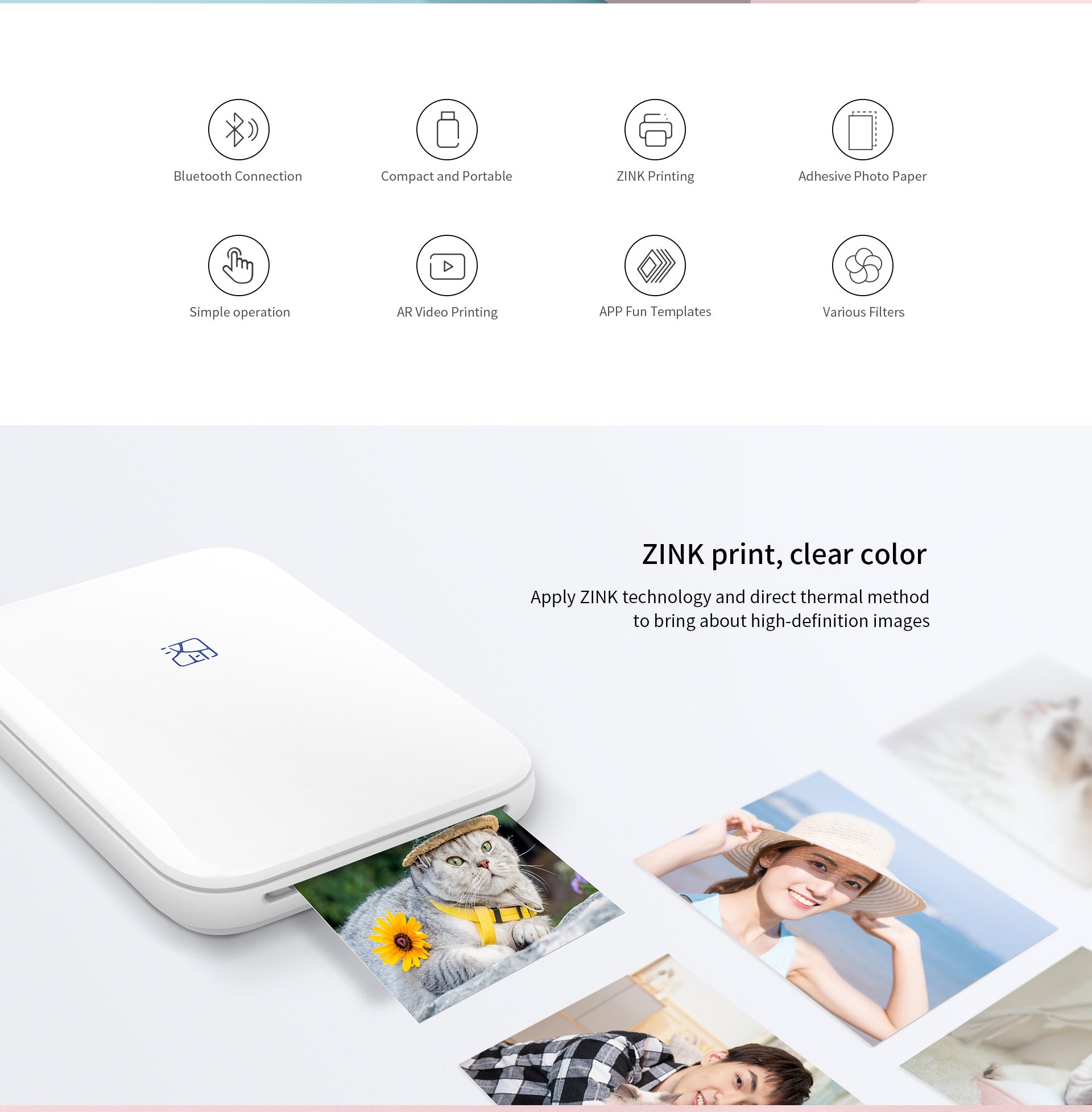 HPRT MT53 Mini ZINK Photo Printer
