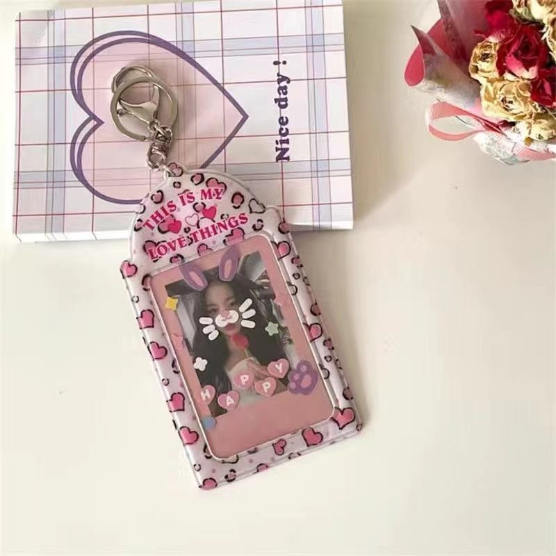 K-Pop Photocard Holder with Chain – Protective Idol Card Sleeves