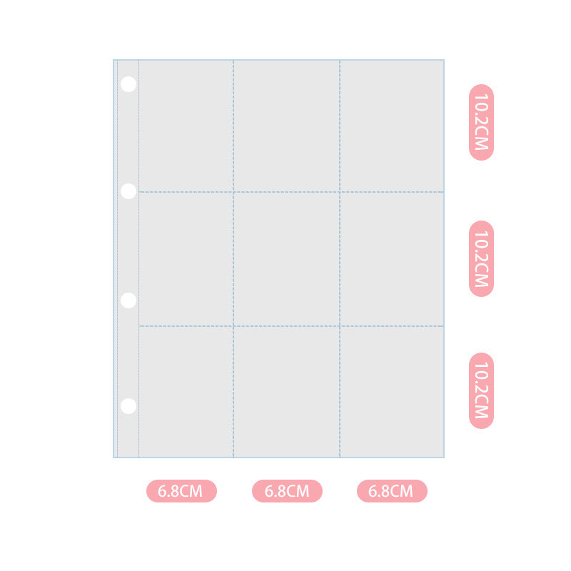 Glitter Photo & Postcard Album Binder Rainbow Shimmer Commemorative Storage Book