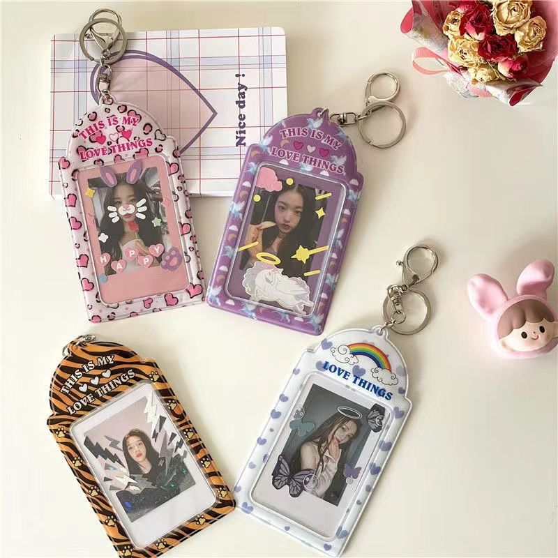 K-Pop Photocard Holder with Chain – Protective Idol Card Sleeves