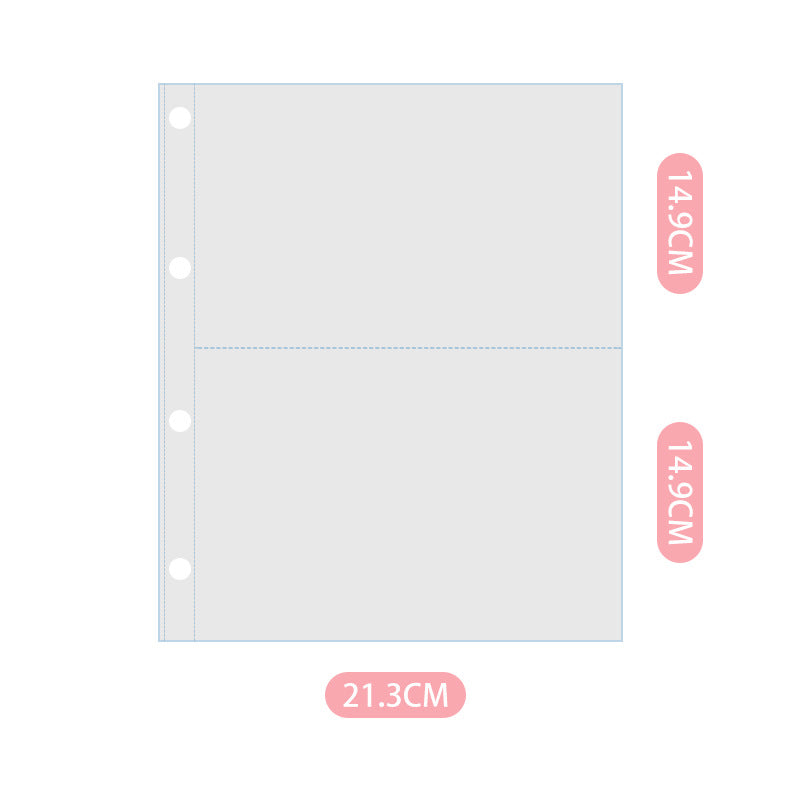 Glitter Photo & Postcard Album Binder Rainbow Shimmer Commemorative Storage Book