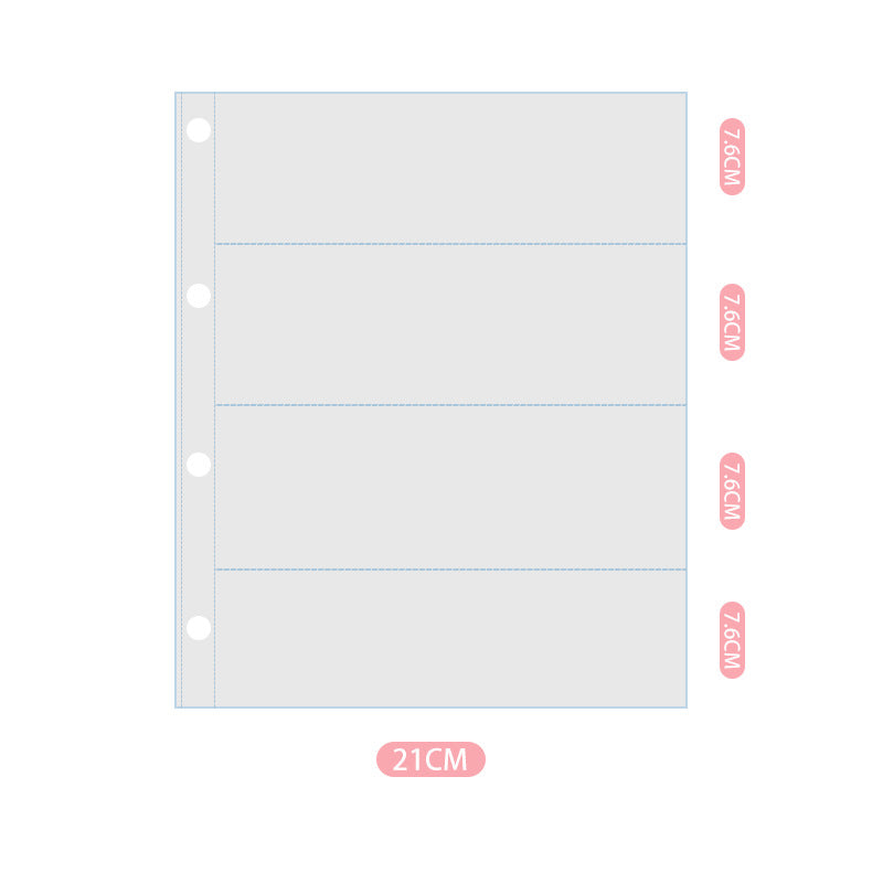 Glitter Photo & Postcard Album Binder Rainbow Shimmer Commemorative Storage Book