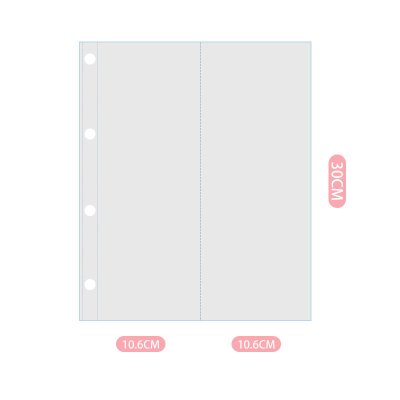 Glitter Photo & Postcard Album Binder Rainbow Shimmer Commemorative Storage Book